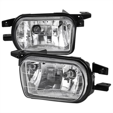 Spec'D Tuning Products - Spec-D 2001-2011 Mercedes Benz W203/W215/W209/R230/R170 9006 Fog Lights (Chrome Housing/Clear Lens)