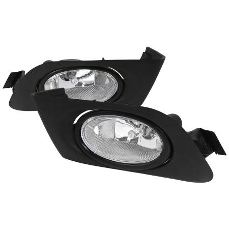 Spec'D Tuning Products - Spec-D 2001-2003 Honda Civic Coupe/Sedan H11 Fog Lights Kit (Chrome Housing/Clear Lens)