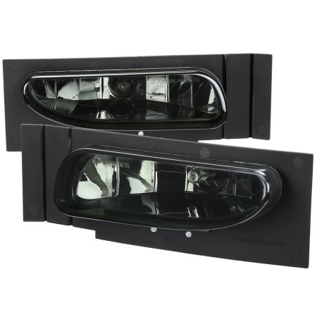 Spec'D Tuning Products - Spec-D 1994-1998 Ford Mustang V6 899 Fog Lights Kit (Chrome Housing/Smoke Lens)