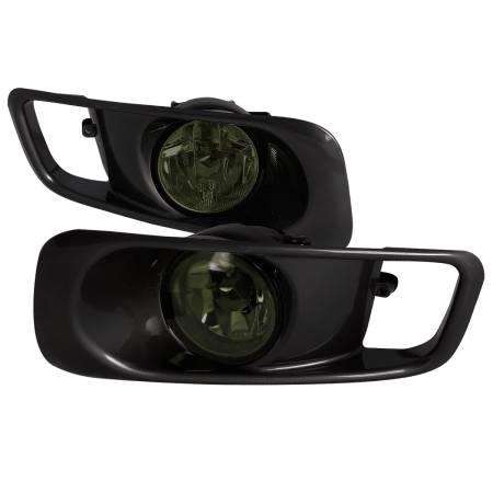 Spec'D Tuning Products - Spec-D 1999-2000 Honda Civic H3 Fog Lights Kit (Chrome Housing/Smoke Lens)
