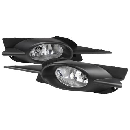 Spec'D Tuning Products - Spec-D 2009-2011 Honda Civic Coupe H11 Fog Lights Kit (Chrome Housing/Clear Lens)