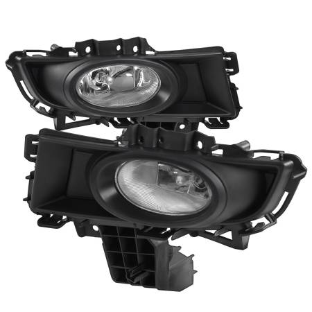 Spec'D Tuning Products - Spec-D 2007-2009 Mazda 3 Sedan H11 Fog Lights Kit (Chrome Housing/Clear Lens)
