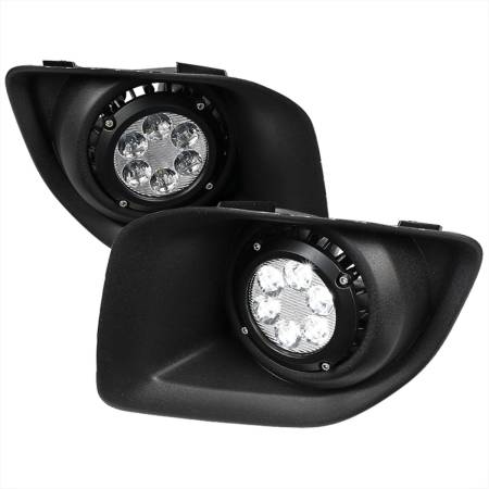 Spec'D Tuning Products - Spec-D 2015-2018 GMC Canyon 6-LED Fog Lights Kit (Chrome Housing/Clear Lens)