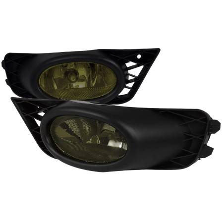 Spec'D Tuning Products - Spec-D 2009-2011 Honda Civic Sedan H11 Fog Lights (Chrome Housing/Smoke Lens)