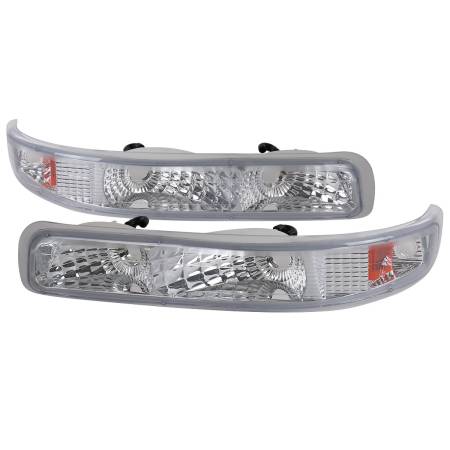 Spec'D Tuning Products - Spec-D 1999-2002 Chevrolet Silverado/ 2000-2006 Tahoe Suburban Bumper Lights (Chrome Housing/Clear Lens)