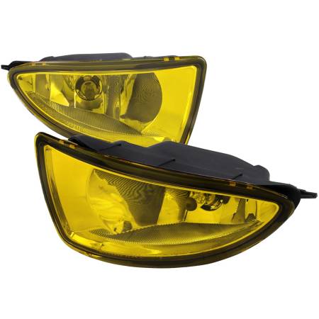 Spec'D Tuning Products - Spec-D 2004-2005 Honda Civic Coupe/Sedan H8 Fog Lights Kit (Chrome Housing/Yellow Lens)
