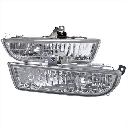 Spec'D Tuning Products - Spec-D 1997-2001 Honda Prelude H3 Fog Lights Kit (Chrome Housing/Yellow Lens)