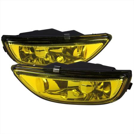 Spec'D Tuning Products - Spec-D 2001-2002 Toyota Corolla H3 Fog Lights (Chrome Housing/Yellow Lens)