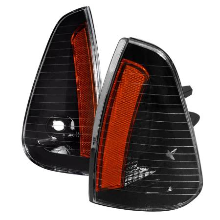 Spec'D Tuning Products - Spec-D 2006-2010 Dodge Charger Corner Lights (Matte Black Housing/Clear Lens)