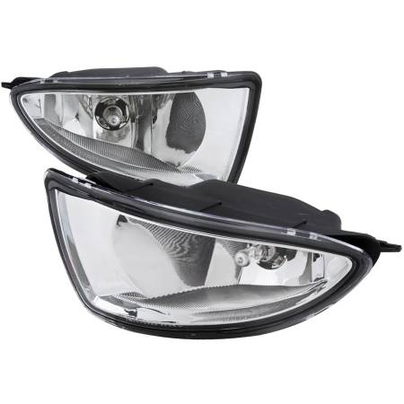 Spec'D Tuning Products - Spec-D 2004-2005 Honda Civic Coupe/Sedan H11 Fog Lights Kit - HZ (Chrome Housing/Clear Lens)