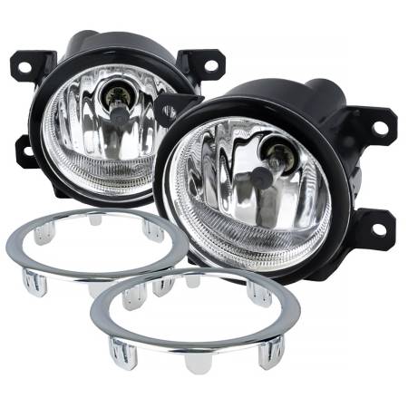 Spec'D Tuning Products - Spec-D 2012-2015 Honda Pilot 2500K H8 Fog Lights Kit (Chrome Housing/Clear Lens0