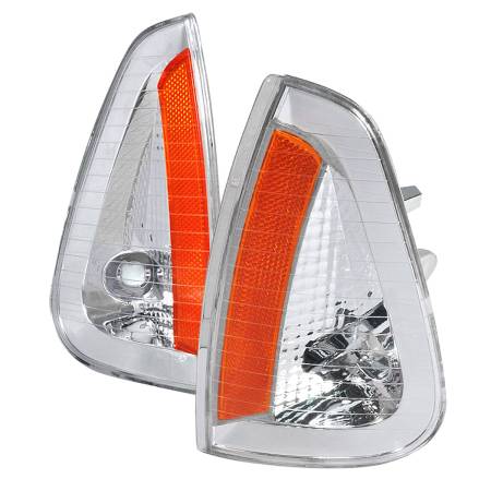 Spec'D Tuning Products - Spec-D 2006-2010 Dodge Charger Corner Lights (Chrome Housing/Clear Lens)