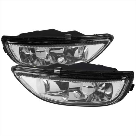 Spec'D Tuning Products - Spec-D 2001-2002 Toyota Corolla H3 Fog Lights (Chrome Housing/Clear Lens)