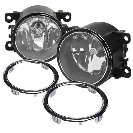 Spec'D Tuning Products - Spec-D 2012-2015 Honda Pilot H11 Fog Lights Kit (Chrome Housing/Clear Lens)