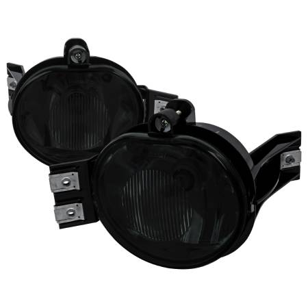 Spec'D Tuning Products - Spec-D 2002-2009 Dodge RAM/Durango 9006 Fog Lights Kit w/ Switch & Wiring Harness (Chrome Housing/Smoke Lens)