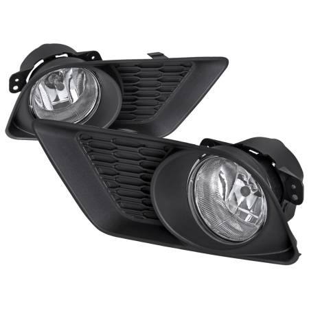 Spec'D Tuning Products - Spec-D 2011-2014 Dodge Charger 12V/35W Fog Lights Kit (Chrome Housing/Clear Lens)