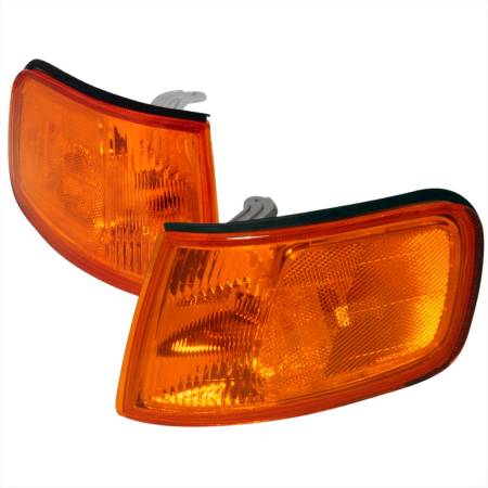 Spec'D Tuning Products - Spec-D 1994-1997 Honda Accord Corner Lights (Chrome Housing/Amber Lens)