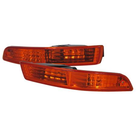 Spec'D Tuning Products - Spec-D 1994-1997 Accura Integra Bumper Lights (Chrome Housing/Amber Lens)