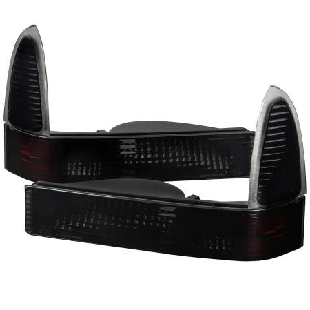 Spec'D Tuning Products - Spec-D 1999-2004 Ford F-250/F-350/F-450/F-550/Excursion Corner Lights (Black Housing/Smoke Lens)