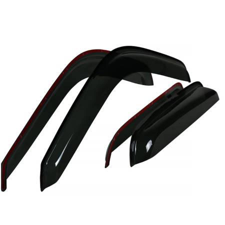 Spec'D Tuning Products - Spec-D 1999-2007 Chevrolet Silverado/GMC Sierra Extended Cab High Impact Acrylic Window Visor Set - 4PC