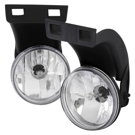 Spec'D Tuning Products - Spec-D 1994-2001 Dodge RAM 1500/2500/3500 881 Fog Lights w/ Mounting Brackets (Chrome Housing/Clear Lens)