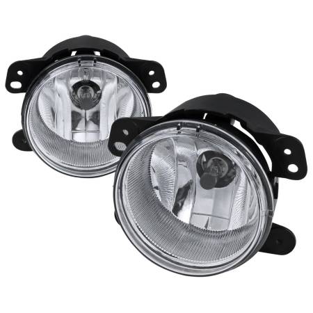 Spec'D Tuning Products - Spec-D 2005-2011 Chrysler 300/PT Cruiser Dodge Magnum/Journey Jeep Wrangler H8 Fog Light (Chrome Housing/Clear Lens)