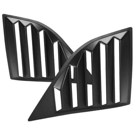 Spec'D Tuning Products - Spec-D 2008-2020 Dodge Challenger Matte Black Polypropylene Window Louvers