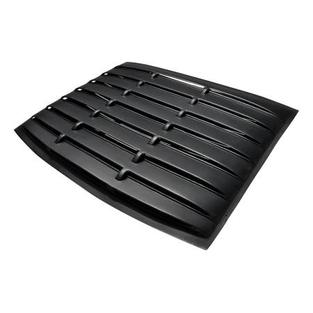 Spec'D Tuning Products - Spec-D 2005-2014 Ford Mustang Coupe Textured Matte Black ABS Vintage Style Rear Window Louver