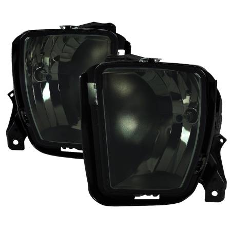 Spec'D Tuning Products - Spec-D 2013-2018 Dodge RAM 1500 9006 Fog Lights Kit (Chrome Housing/Smoke Lens)