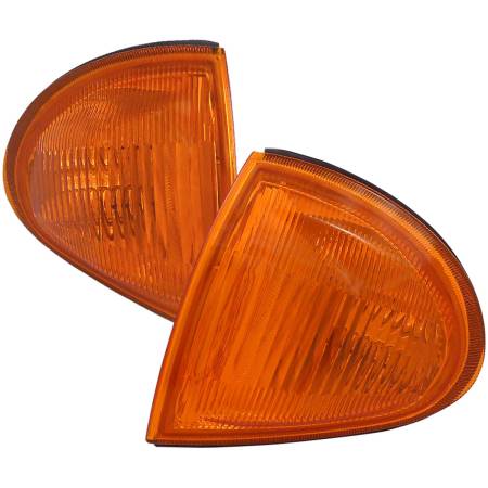 Spec'D Tuning Products - Spec-D 1993-1997 Honda Del Sol Corner Lights (Chrome Housing/Amber Lens)