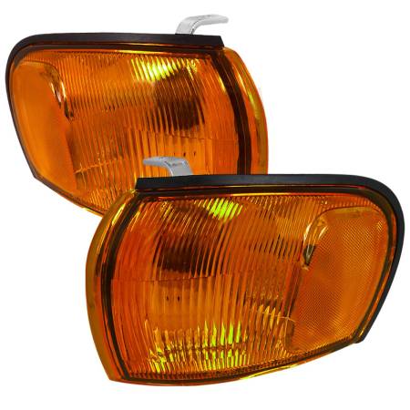 Spec'D Tuning Products - Spec-D 1995-2001 Subaru Impreza Corner Lights (Chrome Housing/Amber Lens)