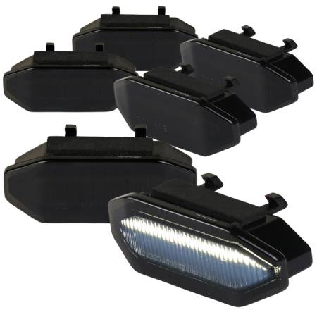 Spec'D Tuning Products - Spec-D 2015-2017 Ford Mustang Front Grille LED Driving Lights - 6PC (Black Housing/Smoke Lens)