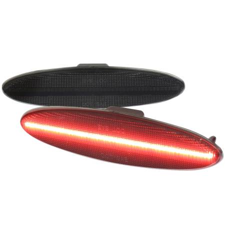Spec'D Tuning Products - Spec-D 1997-2004 Chevrolet Corvette C5 Rear LED Side Marker Lights (Chrome Housing/Smoke Lens)