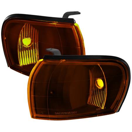Spec'D Tuning Products - Spec-D 1995-2001 Subaru Impreza Corner Lights (Chrome Housing/Amber Smoke Lens)
