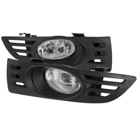 Spec'D Tuning Products - Spec-D 2003-2005 Honda Accord Coupe H11 Fog Lights Kit (Chrome Housing/Clear Lens)