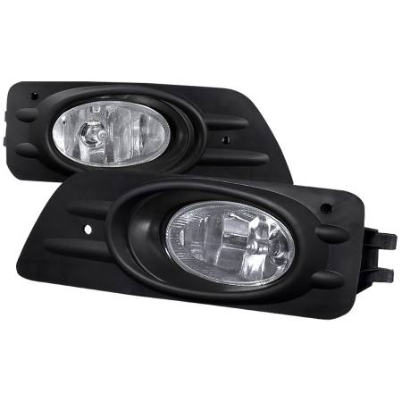 Spec'D Tuning Products - Spec-D 2006-2007 Honda Accord Sedan H11 Fog Lights Kit (Chrome Housing/Clear Lens)