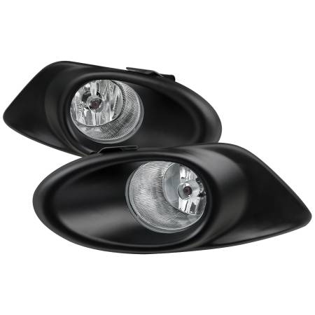 Spec'D Tuning Products - Spec-D 2008-2010 Honda Accord Sedan H11 Fog Lights Kit (Chrome Housing/Clear Lens)
