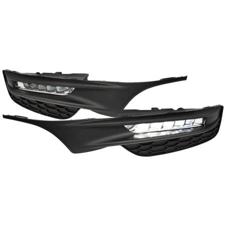 Spec'D Tuning Products - Spec-D 2016-2017 Honda Accord Sedan LED Fog Lights Kit (Chrome Housing/Clear Lens)
