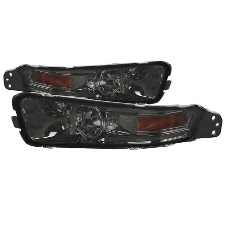 Spec'D Tuning Products - Spec-D 2005-2009 Ford Mustang Factory Style Bumper Lights (Chrome Housing/Smoke Lens)