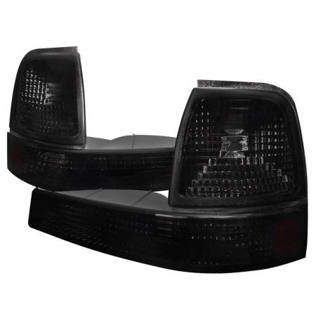 Spec'D Tuning Products - Spec-D 1998-2000 Ford Ranger Corner Parking Turn Signal Lights (Chrome Housing/Smoke Lens)