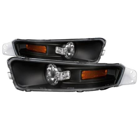 Spec'D Tuning Products - Spec-D 2005-2009 Ford Mustang Factory Style Bumper Lights (Matte Black Housing/Clear Lens)