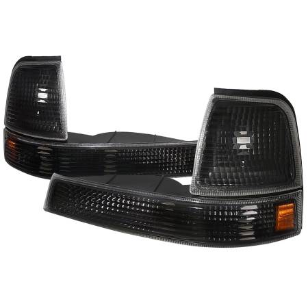 Spec'D Tuning Products - Spec-D 1998-2000 Ford Ranger Corner Parking Turn Signal Lights (Matte Black Housing/Clear Lens)