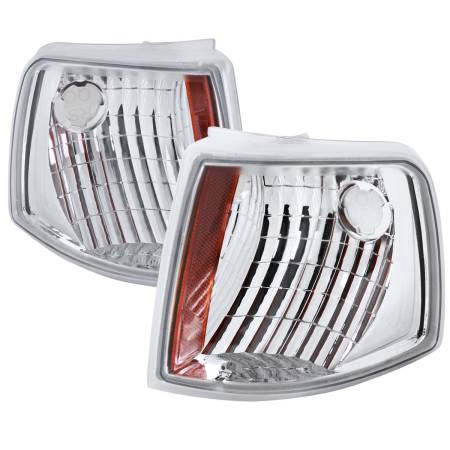 Spec'D Tuning Products - Spec-D 1993-1997 Ford Ranger Factory Style Corner Parking Turn Signal Lights (Chrome Housing/Clear Lens)