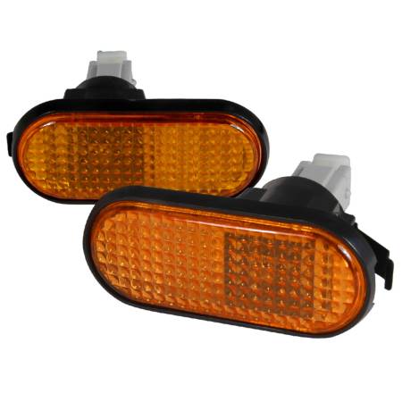 Spec'D Tuning Products - Spec-D 1992-1995 Honda Civic Amber Lens Side Marker Flat Style Lights