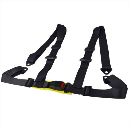 Spec'D Tuning Products - Spec-D Universal Black 4 Point Racing Seat Belt Buckle Safety Harness