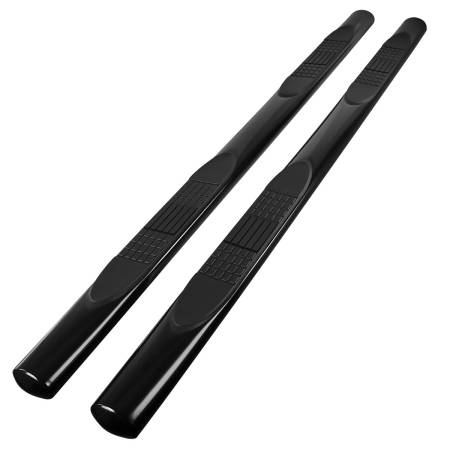 Spec'D Tuning Products - Spec-D 2007-2021 Toyota Tundra Double Cab (Crew) 4" Black Stainless Steel Side Step Nerf Bars