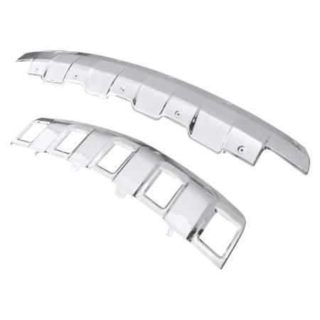 Spec'D Tuning Products - Spec-D 2006-2008 Mercedes Benz W164 ML350 Front & Rear Chrome Stainless Steel Skid Plate Kit