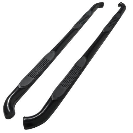 Spec'D Tuning Products - Spec-D 2007-2021 Toyota Tundra Double Cab/CrewMax Black Stainless Steel Side Step Nerf Bars