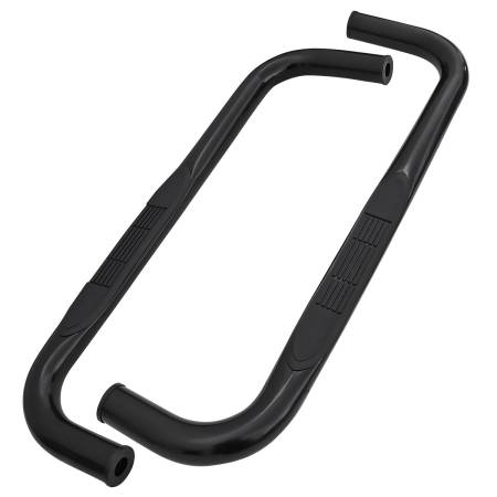 Spec'D Tuning Products - Spec-D 1994-2002 Dodge RAM Regular Cab 3" Black Stainless Steel Side Step Nerf Bars