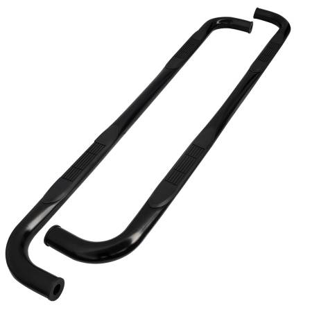 Spec'D Tuning Products - Spec-D 2019-2021 Chevrolet Silverado/GMC Sierra Crew Cab 3" Black Stainless Steel Side Step Nerf Bars